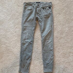 Replay Men’s Skinny Jeans in Light Gray